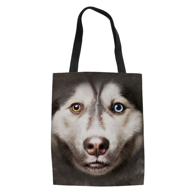 Picture of Custom Pet Photo Portable Hand Canvas Bag | Best Gift Idea for Birthday, Thanksgiving, Christmas etc.