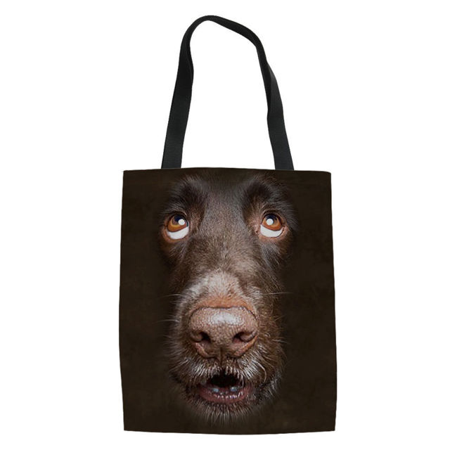 Picture of Custom Pet Photo Portable Hand Canvas Bag | Best Gift Idea for Birthday, Thanksgiving, Christmas etc.