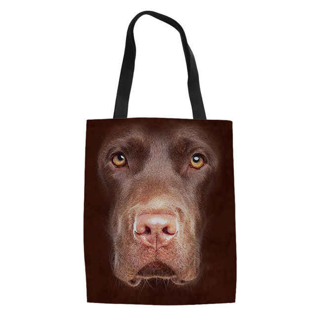 Picture of Custom Pet Photo Portable Hand Canvas Bag | Best Gift Idea for Birthday, Thanksgiving, Christmas etc.