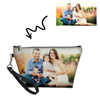 Picture of Custom Photo Portable Cosmetic Bag | Personalized Family Photo Cosmetic Bag | Best Gift Idea for Birthday, Thanksgiving, Christmas etc.