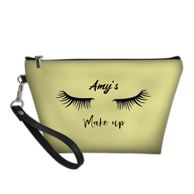 Picture of Custom Portable Cosmetic Bag | Personalized Make Up Bag | Personalized Color And Name Personalized Gifts | Best Gift Idea for Birthday, Thanksgiving, Christmas etc.