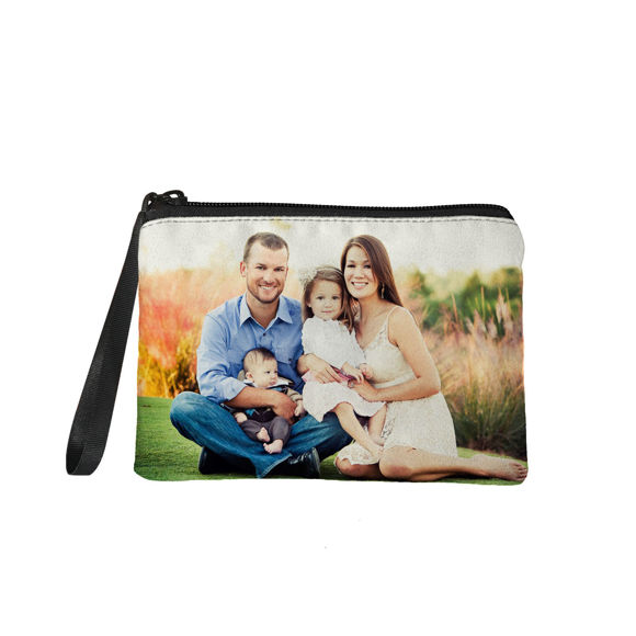 Picture of Custom Family Photo Portable Coin Purse | Personalized Photo Coin Purse | Personaliezed Gifts For Anniversary | Best Gift Idea for Birthday, Thanksgiving, Christmas etc.