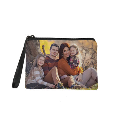 Picture of Custom Family Photo Portable Coin Purse | Personalized Photo Coin Purse | Personaliezed Gifts For Love Ones | Best Gift Idea for Birthday, Thanksgiving, Christmas etc.