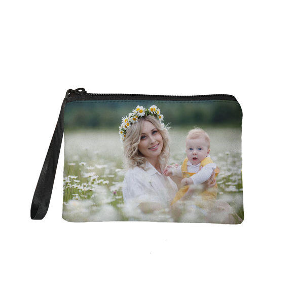 Picture of Custom Mom and Child Photo Portable Coin Purse | Personalized Photo Coin Purse | Personaliezed Gifts For Mother's Day | Best Gift Idea for Birthday, Thanksgiving, Christmas etc.