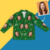 Picture of Custom Photo Pajama Shirt for Women or Men - Personalized Christmas Photo Face copy Unisex Pajama - Best Gift for Family and Friends
