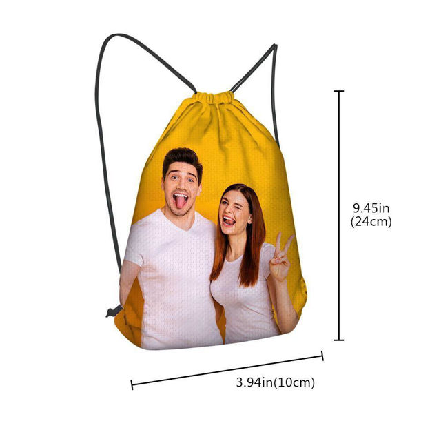 Picture of Custom Drawstring Bag Photo Sportpack | Best Gifts Idea for Birthday, Thanksgiving, Christmas etc.