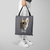 Picture of Customized Pet Avatar Tote Bag Personalized Name And Background Color | Best Gifts Idea for Birthday, Thanksgiving, Christmas etc.