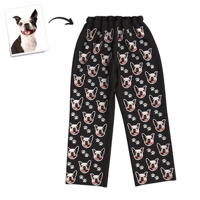 Picture of Custom Pet Feet Multiple Avatar Pajama Pants - Personalized Photo Face copy Unisex Pajama Pants - Best Gift for Family and Friends Custom Pet Feet Multiple Avatar Pajama Pants - Personalized Photo Face copy Unisex Pajama Pants - Best Gift for Family and Friends