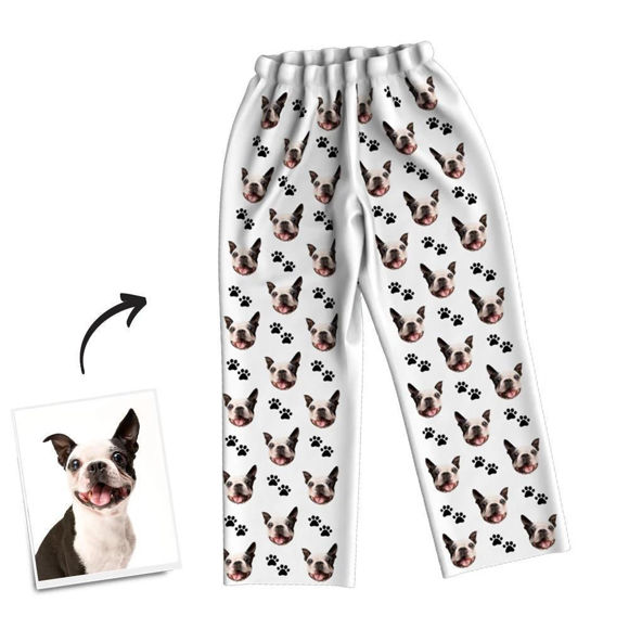 Picture of Custom Pet Feet Multiple Avatar Pajama Pants - Personalized Photo Face copy Unisex Pajama Pants - Best Gift for Family and Friends Custom Pet Feet Multiple Avatar Pajama Pants - Personalized Photo Face copy Unisex Pajama Pants - Best Gift for Family and Friends