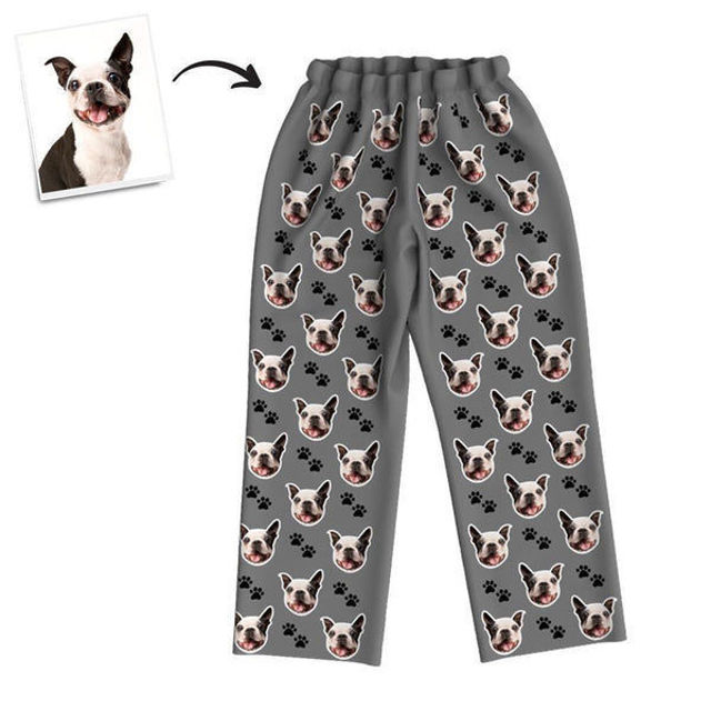 Picture of Custom Pet Feet Multiple Avatar Pajama Pants - Personalized Photo Face copy Unisex Pajama Pants - Best Gift for Family and Friends Custom Pet Feet Multiple Avatar Pajama Pants - Personalized Photo Face copy Unisex Pajama Pants - Best Gift for Family and Friends