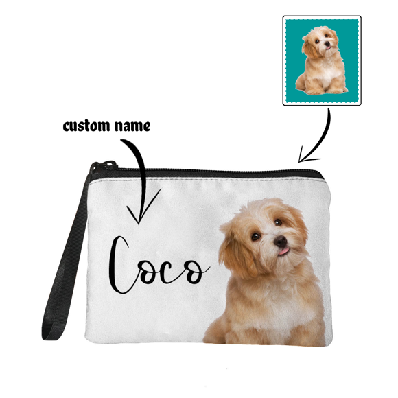 Picture of Custom Photo Portable Coin Purse | Personalized Pet Photo Coin Purse | Personalized Pet Photo And Name | Custom Gifts For Pet Lovers | Best Gifts Idea for Birthday, Thanksgiving, Christmas etc.