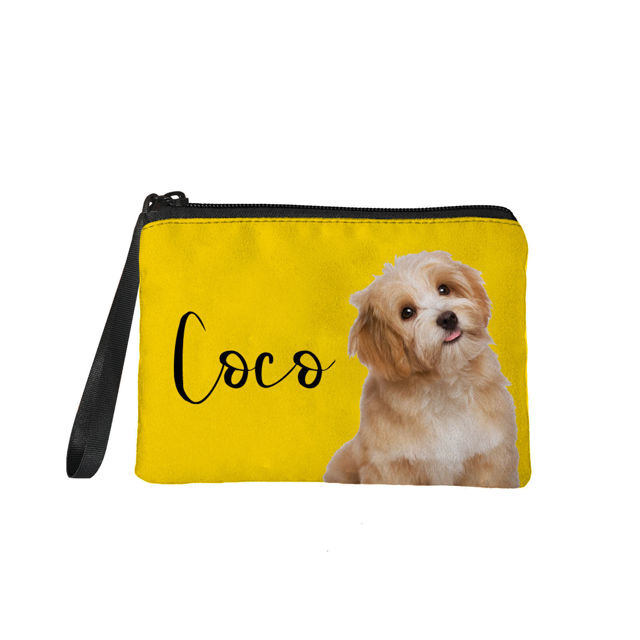 Picture of Custom Photo Portable Coin Purse | Personalized Pet Photo Coin Purse | Personalized Pet Photo And Name | Custom Gifts For Pet Lovers | Best Gifts Idea for Birthday, Thanksgiving, Christmas etc.