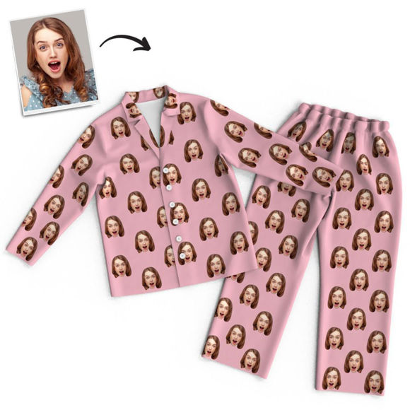 Picture of Custom Home Pajamas Multicolor Gift - Personalized Face Copy Unisex Pajamas - Best Gift For Family, Friend