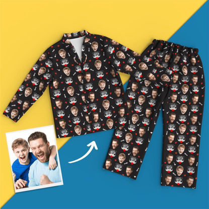 Picture of Custom Pajamas I Love Daddy For Gifts - Personalized Face Copy Unisex Pajamas - Best Gift For Family, Friend