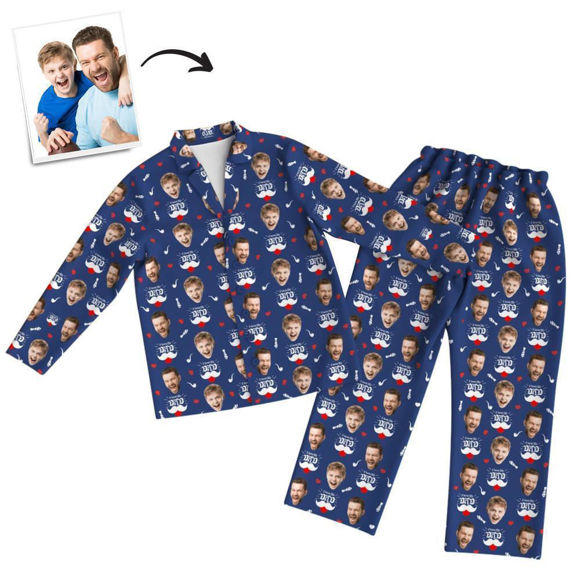 Picture of Custom Pajamas I Love Daddy For Gifts - Personalized Face Copy Unisex Pajamas - Best Gift For Family, Friend