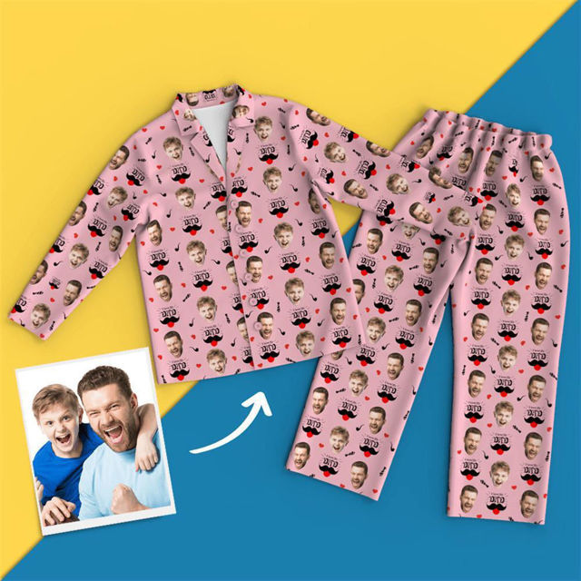 Picture of Custom Pajamas I Love Daddy For Gifts - Personalized Face Copy Unisex Pajamas - Best Gift For Family, Friend