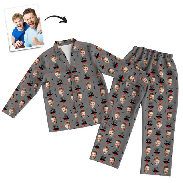 Picture of Custom Pajamas I Love Daddy For Gifts - Personalized Face Copy Unisex Pajamas - Best Gift For Family, Friend