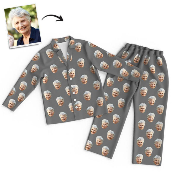 Picture of Customized Colorful Face Pajamas as Unisex Best Gifts - Personalized Face Copy Unisex Pajamas - Best Gift For Family, Friend