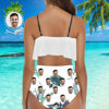 Picture of Personalize Photo Copy Face Women's Bikini Two Piece Suit - Multi Face Swimwear for Bachelorette Party - Summer Best Gift