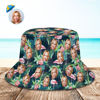 Picture of Custom Bucket Hat | Personalized Face All Over Print Tropical Flower Print Hawaiian Fisherman Hat - Flamingo | Best Gifts Idea for Birthday, Thanksgiving, Christmas etc.