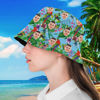 Picture of Custom Face Hat | Tropical Flower Print Hawaiian Fisherman Hat | Bucket Hat | Best Gifts Idea for Birthday, Thanksgiving, Christmas etc.