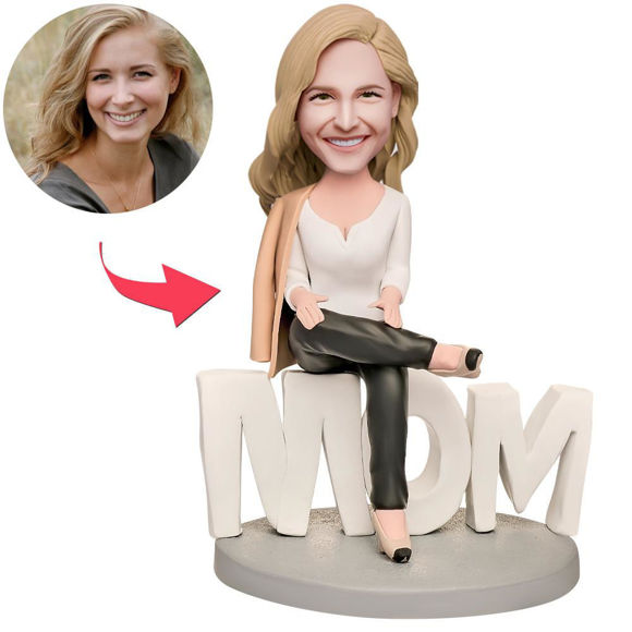 Picture of Custom Bobbleheads: Mother's Day Gift Domineering Mother | Personalized Bobbleheads for the Special Someone as a Unique Gift Idea｜Best Gift Idea for Birthday, Thanksgiving, Christmas etc.