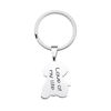 Picture of Engraved Stainless Steel Colorful Pet Photo Keychain - Custom Photo Keychain - Engraved Key Chain - Pet Lover Gift Father's Day
