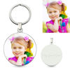 Picture of Personalized Colorful Round Pendant Photo Keychain Stainless Steel - Custom Photo Keychain - Engraved Key Chain - Pet Lover Gift Father's Day