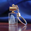 Picture of Personalized 2D or 3D Crystal Photo Keychain Gift in Rectangle - Custom Photo Keychain - Pet Lover Gift