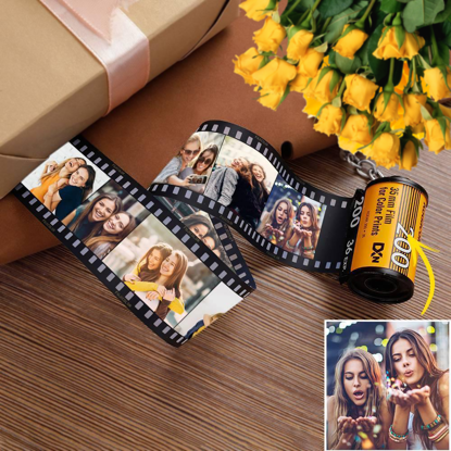 Picture of Multiple Optional Header Friends Photos Memorial Album Personalized 5-20 Photos Keychain Film Camera Roll Custom Gifts Birthday Gift