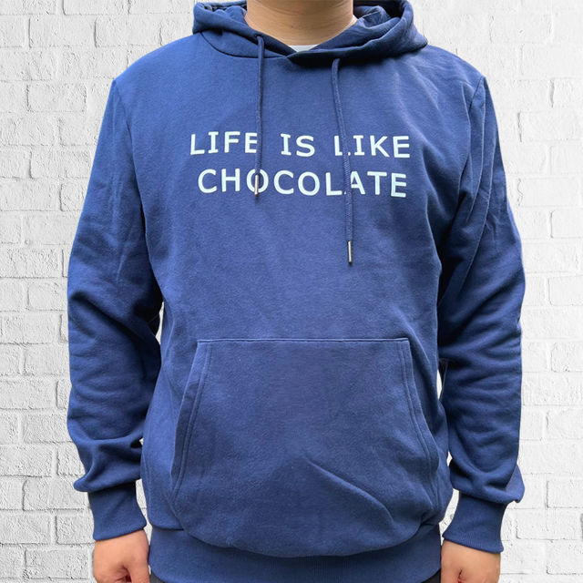 Picture of Custom Unisex Hoodie with Engraving Text - Long Sleeve Sweatshirt Hoodie - Best Gift for Couples, Friends and Family