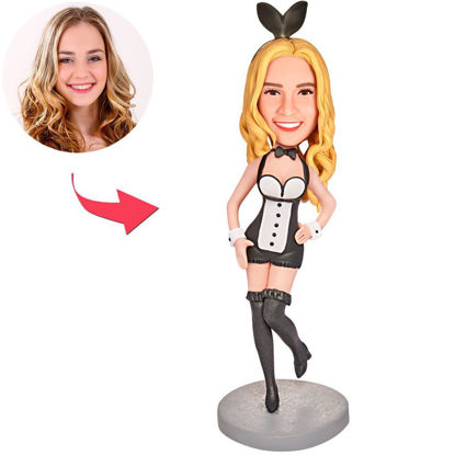 Picture of Custom Bobbleheads: Bunny Girl | Personalized Bobbleheads for the Special Someone as a Unique Gift Idea｜Best Gift Idea for Birthday, Thanksgiving, Christmas etc.