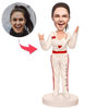 Picture of Custom Bobbleheads: Super Cool Mom | Personalized Bobbleheads for the Special Someone as a Unique Gift Idea｜Best Gift Idea for Birthday, Thanksgiving, Christmas etc.