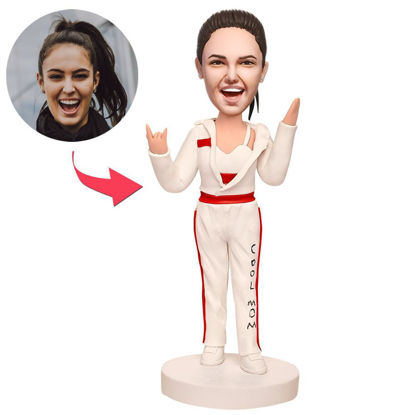 Picture of Custom Bobbleheads: Super Cool Mom | Personalized Bobbleheads for the Special Someone as a Unique Gift Idea｜Best Gift Idea for Birthday, Thanksgiving, Christmas etc.