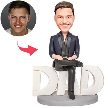 Picture of Custom Bobbleheads: Father's Day Gift Domineering Dad | Personalized Bobbleheads for the Special Someone as a Unique Gift Idea｜Best Gift Idea for Birthday, Thanksgiving, Christmas etc.