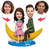 Picture of Custom Bobbleheads: Boating Couple Bobbleheads | Personalized Bobbleheads for the Special Someone as a Unique Gift Idea｜Best Gift Idea for Birthday, Thanksgiving, Christmas etc.