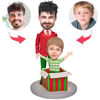 Picture of Custom Bobbleheads: Daddy's Gift Personalized Gift Bobbleheads | Personalized Bobbleheads for the Special Someone as a Unique Gift Idea｜Best Gift Idea for Birthday, Thanksgiving, Christmas etc.