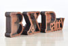 Picture of Custom Wooden Name Piggy Bank for Kids - Personalized Large Piggy Banks 26 Alphabet E - Transparent Money Saving Box - Gift for Boys and Girls