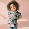 Picture of Custom Hawaiian Shirt for Kids - Personalized Vacation Young Children's Short sleeve Summer T-Shirts - Sea View