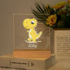 Picture of Yellow Dinosaur Night Light | Personalized It With Your Kid's Name｜Best Gift Idea for Birthday, Thanksgiving, Christmas etc.