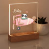Picture of Panda Plane Night Light｜Personalized It With Your Kid's Name｜Best Gift Idea for Birthday, Thanksgiving, Christmas etc.