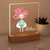 Picture of Flower Fairy Baby Girl Night Light｜Personalized It With Your Kid's Name｜Best Gift Idea for Birthday, Thanksgiving, Christmas etc.