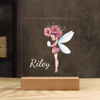 Picture of Flower Fairy Holding An Egg Night Light｜Personalized It With Your Kid's Name｜Best Gift Idea for Birthday, Thanksgiving, Christmas etc.