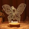 Picture of Butterfly Girl Night Light with Irregular Shape with Round Base ｜ Personalized It With Your Kid's Name｜Best Gift Idea for Birthday, Thanksgiving, Christmas etc.