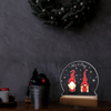 Picture of Round Santa Couple LED Night Light Gift for Christmas｜Best Gift Idea for Birthday, Thanksgiving, Christmas etc.
