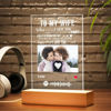 Picture of Customized Photo Night Light With Scannable Acrylic Song Plaque | Personalized Song Album Cover Night Light for Music Lovers | Personalized Gift for Best Wife Ever | Best Gifts Idea for Birthday, Thanksgiving, Christmas etc.