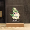 Picture of Dwarf with Christmas Tree Night Light | Personalized It With Your Kid's Name | Best Gifts Idea for Birthday, Thanksgiving, Christmas etc.