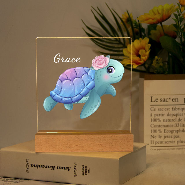Picture of Green Turtle Night Light | Personalized It With Your Kid's Name | Best Gifts Idea for Birthday, Thanksgiving, Christmas etc. Green Turtle Night Light | Personalized It With Your Kid's Name | Best Gifts Idea for Birthday, Thanksgiving, Christmas etc.