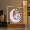 Picture of Pink Moon Elephant Night Light | Personalized It With Your Kid's Name | Best Gifts Idea for Birthday, Thanksgiving, Christmas etc.
