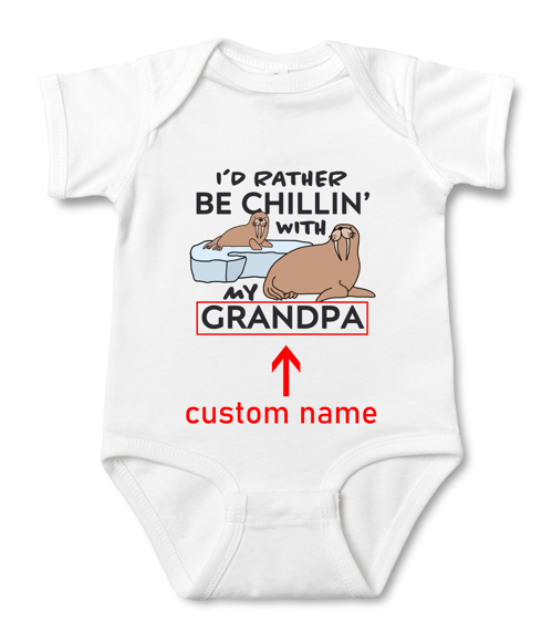Picture of Personalized Photo Face Short - Sleeve Baby Onesies - Custom Face Baby Onesie - Baby Bodysuits - Onesies Infant Bodysuit with Personalized Name & Color - Morse